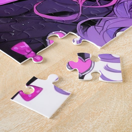 Cute Anime Gothic Girl Legpuzzel (Zijkant)