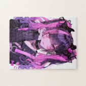 Cute Anime Gothic Girl Legpuzzel (Horizontaal)
