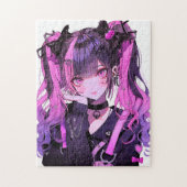 Cute Anime Gothic Girl Legpuzzel (Verticaal)