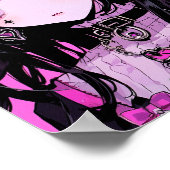 Cute Anime Gothic Girl Poster (Hoek)