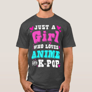 Cute Anime is gewoon een meisje dat van anime houd T-shirt