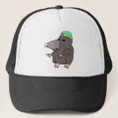 Cute Anime Mole Trucker Pet (Voorkant)