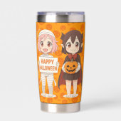 Cute anime mummy & vampire girls geïsoleerde drinkbeker (Voorkant)