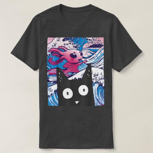 Cute Anime Retro Kitten Neko Synthwave Japan 80s M T-shirt (Design voorkant)