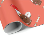 Cute Anime Soy Sauce "Ik ben soy happy!" Cadeaupapier (Rol Hoek)