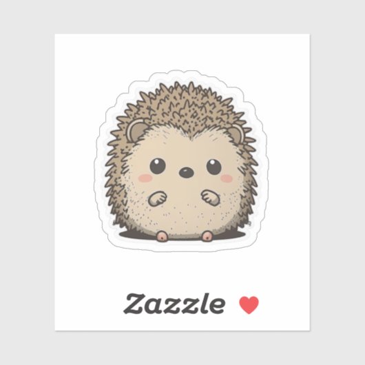 Cute Anime style Hedégel Sticker (Vel)