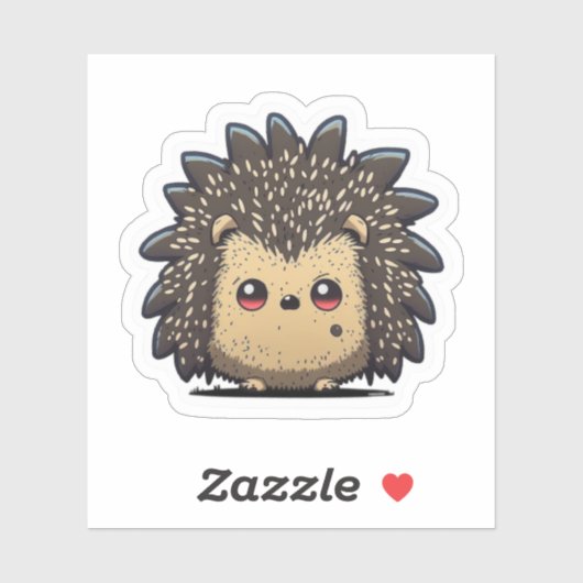 Cute Anime style Hedégel Sticker (Vel)