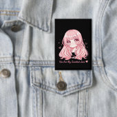 Cute Anime Valentijn T-shirt Button (Insitu)