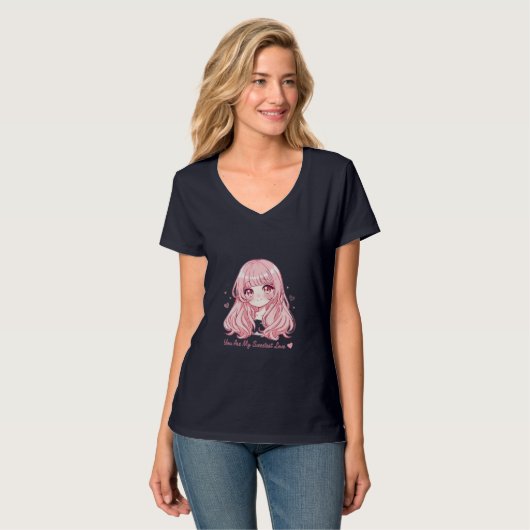 Cute Anime Valentine Sweatshirt (Voorkant volledig)