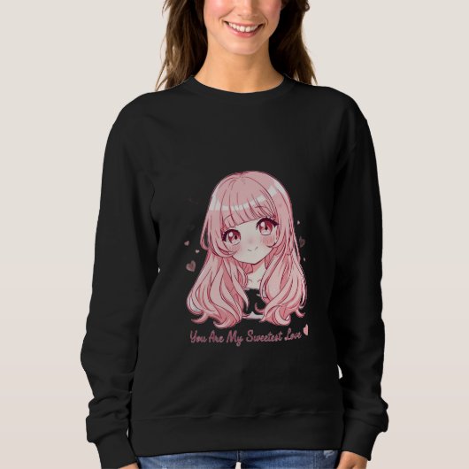 Cute Anime Valentine Sweatshirt (Voorkant)