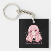 Cute Anime Valentine Sweatshirt Sleutelhanger (voorkant)