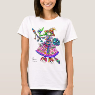 Cute Anime Witch Kawaii Halloween Magic Spell T-shirt