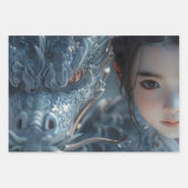 Cute Anime Wrapping Paper - Pack of 3 pages (Voorkant 2)