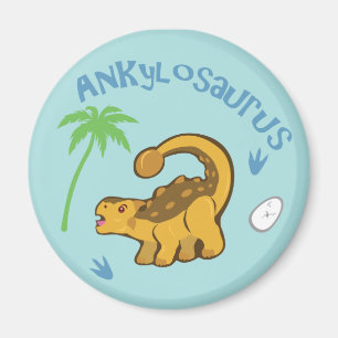 Cute Ankylosaurus Magneet