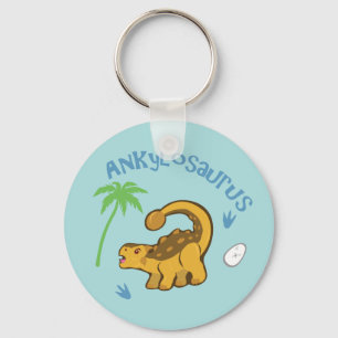 Cute Ankylosaurus Sleutelhanger