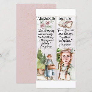 Cute Anne of Green Gables Quotes Gift Bladwijzer C Kaart