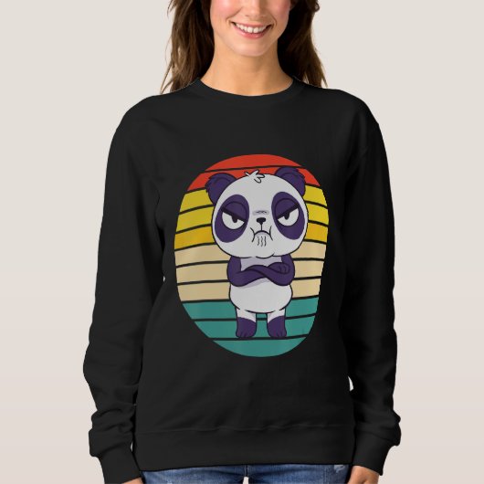 Cute Annoyed Panda Trui (Voorkant)