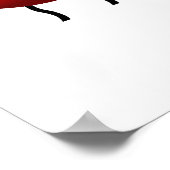 Cute Ant met Apple Poster (Hoek)