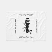 Cute Ant of Termite Funny Pest Control Fleece Deken (Voorkant (Horizontaal))