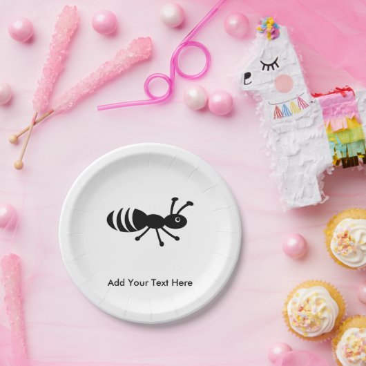 Cute Ant of Termite Funny Pest Control Papieren Bordje (Feest)