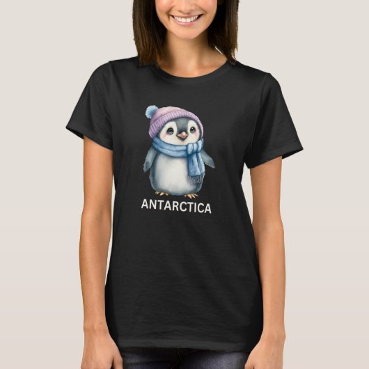 Cute Antarctica Penguin Animal for the Zoo T-shirt (Voorkant)
