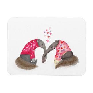 Cute anteaters in love magnet magneet