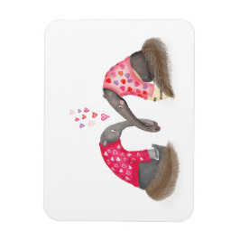 Cute anteaters in love magnet magneet