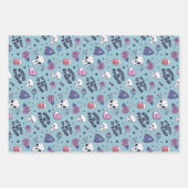 Cute Anti-Valentin Day Cupid Heart Roos Pattern Inpakpapier Vel (Voorkant)