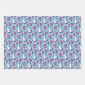 Cute Anti-Valentin Day Roze Heart Pattern Inpakpapier Vel (Voorkant 3)