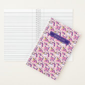 Cute Anti-Valentin Day Unicorn Love Pattern Notitieboek (Binnen)
