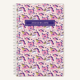 Cute Anti-Valentin Day Unicorn Love Pattern Notitieboek