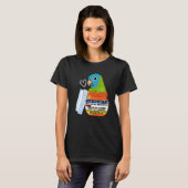 Cute Antidepressant Parrot I Blue-crowed Conure P T-shirt (Voorkant volledig)