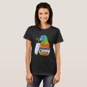 Cute Antidepressant Parrot I Blue-crowed Conure T-shirt (Voorkant volledig)