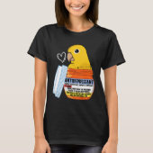 Cute antidepressant Parrot I Golden Conure T-shirt (Voorkant)