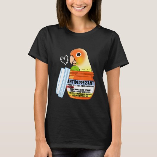 Cute Antidepressant Parrot I Green Cheek Pineapple T-shirt (Voorkant)