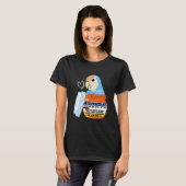 Cute Antidepressant Parrot I Peach faced Blue Love T-shirt (Voorkant volledig)