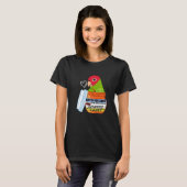 Cute Antidepressant Parrot I Red masked Conure T-shirt (Voorkant volledig)