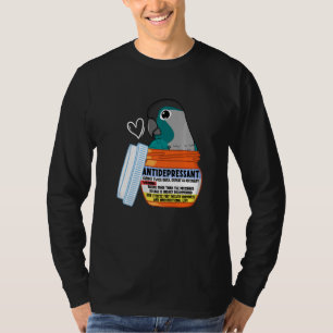 Cute antidepressant Parrot I Turquoise Green Cheek T-shirt