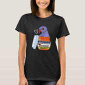 Cute Antidepressant Parrot I Violet Indian Ringnec T-shirt (Voorkant)