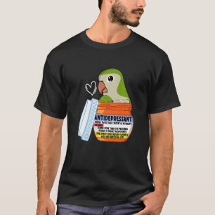 Cute antidepressiva Parrot I Green Monk Paraket Q T-shirt