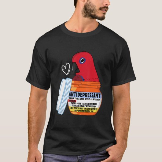 Cute antidepressiva Parrot I Vrouw Eclectus T-shirt (Voorkant)