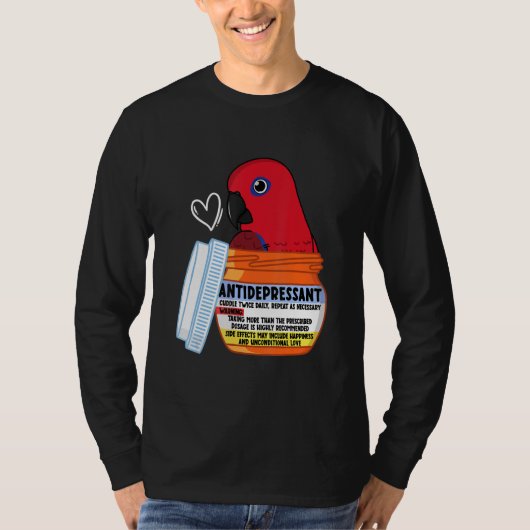 Cute antidepressiva Parrot I Vrouw Eclectus T-shirt (Voorkant)