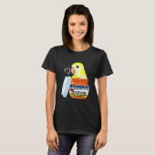 Cute antidepressiva Parrot I Yellow Monk Paraket T-shirt (Voorkant volledig)