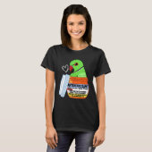 Cute antidepressivant Parrot I Green Indirohals T-shirt (Voorkant volledig)