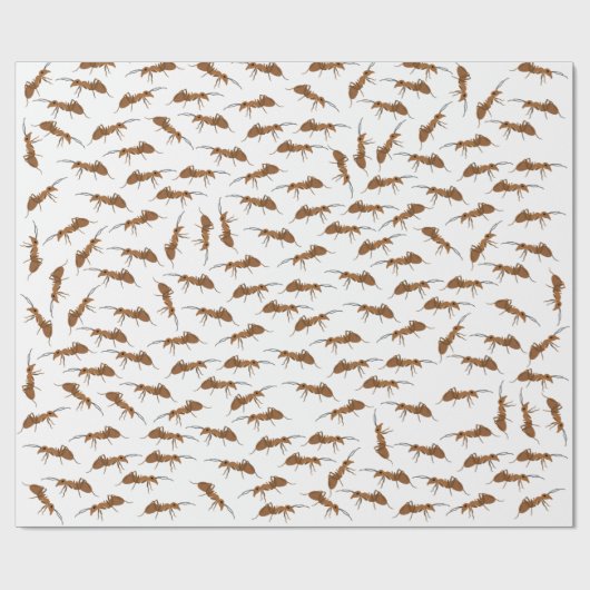 Cute Ants Pattern Cadeaupapier (Vlak)