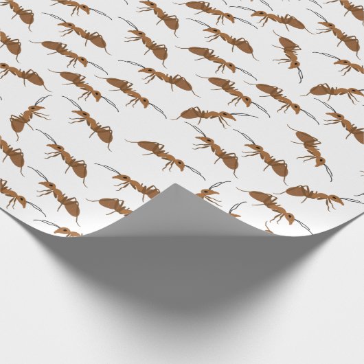 Cute Ants Pattern Cadeaupapier (Hoek)