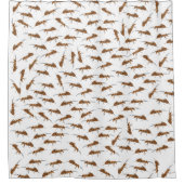 Cute Ants Pattern Douchegordijn (Voorkant)