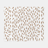 Cute Ants Pattern Fleece Deken (Voorkant (Horizontaal))