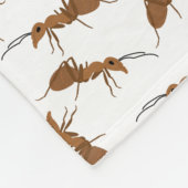 Cute Ants Pattern Fleece Deken (Hoek)