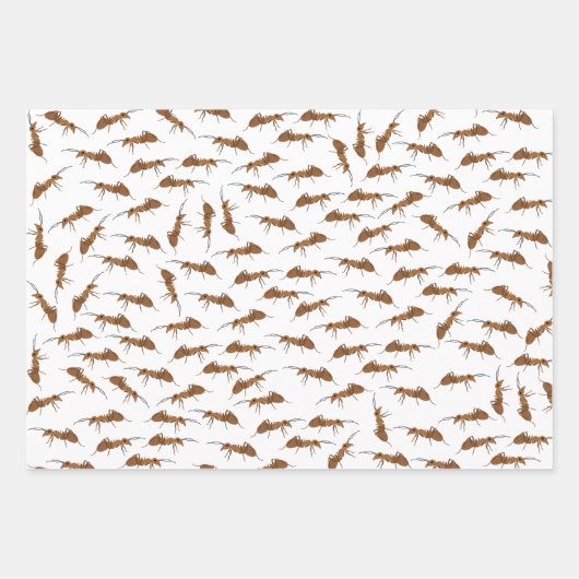Cute Ants Pattern Inpakpapier Vel (Voorkant 3)